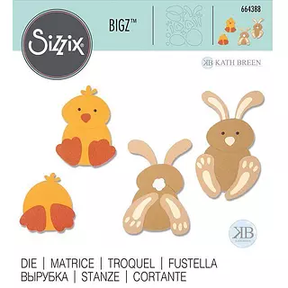 664388 Troquel Bigz Pollito Y Conejo