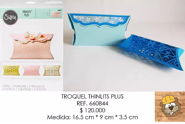 Troquel Thinlits Plus Caja Almohada 660844