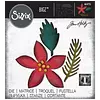 664755 Troquel Bigz Flor de Navidad, Hoja y Rama