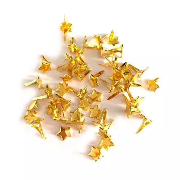 Brads Estrellas Doradas * 50 Pz