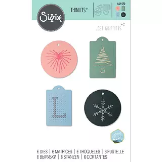 Troquel Thinlits Etiquetas Cosidas 664470
