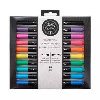 Juego de Marcadores Doble Punta Pincel * 10 Pz (Set 1)