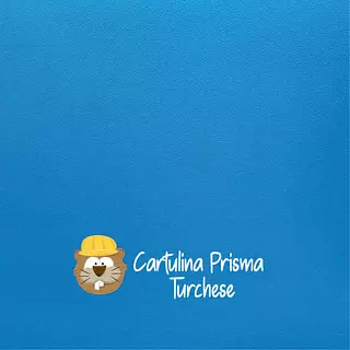 10 Hojas Cartulina Prisma Turquesa (220 Gr)
