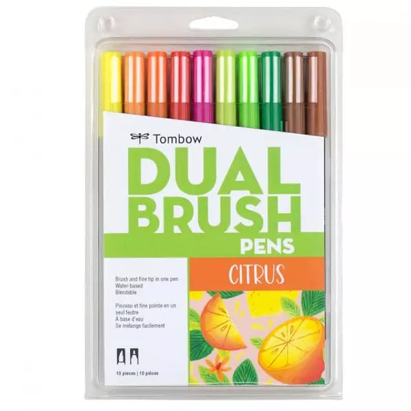 Tombow Dual Brush Pen Citrus Palette