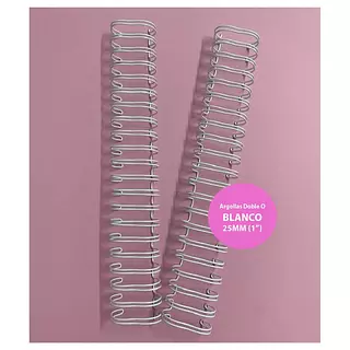 Argollas para Cinch 1" Blancas * 2 Pz (20 Loops)