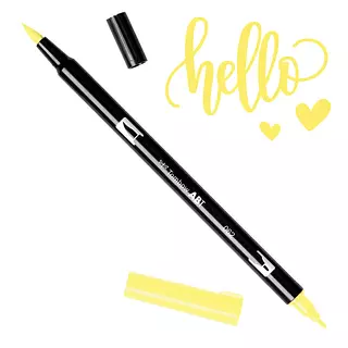 Tombow Dual Brush Pen 062 Pale Yellow