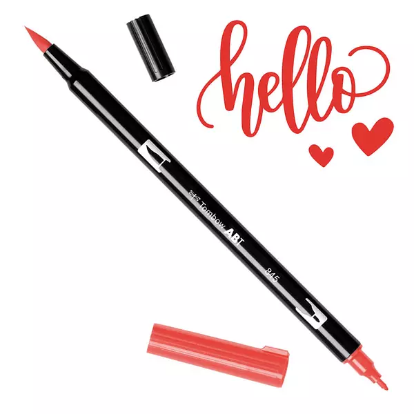 Tombow Dual Brush Pen 845 Carmin