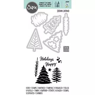 Sellos con Troqueles Arboles Invernales Sizzix