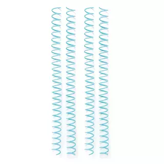 Argollas Espiral Verde Menta 5/8 * 4 Pz