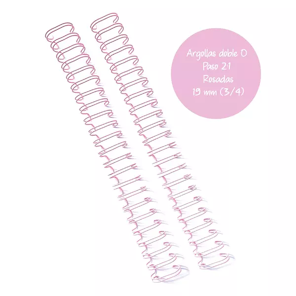 Argollas Para Cinch 3/4 Rosadas * 2 Pz (23 Loops)