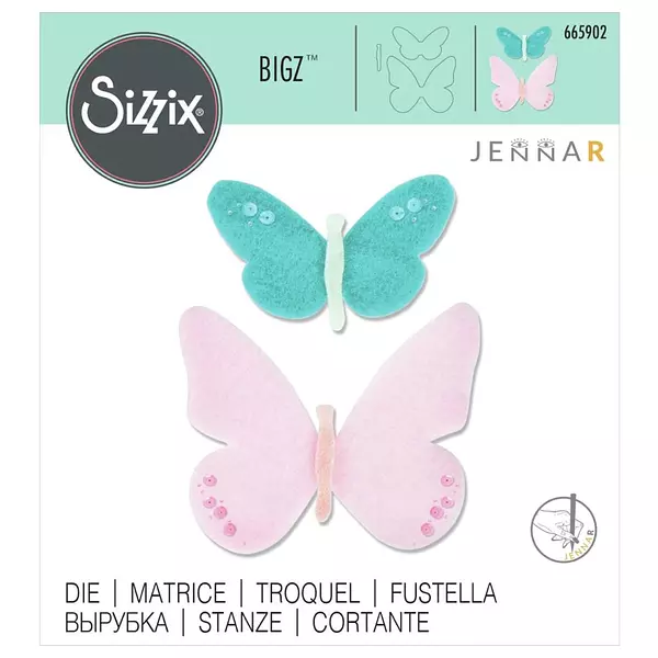 665902 Troquel Bigz Mariposas