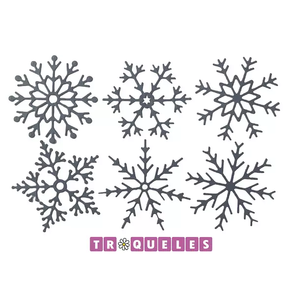 3739 Toquel Copos Nieve * 6 Pz