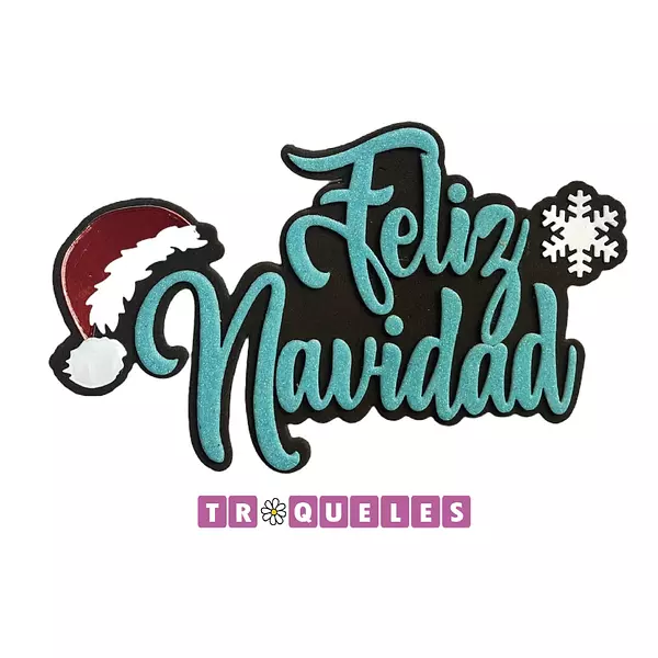 T3686 Troquel Feliz Navidad