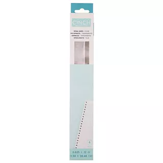 Argollas Espiral Transparentes 5/8 * 4 Pz