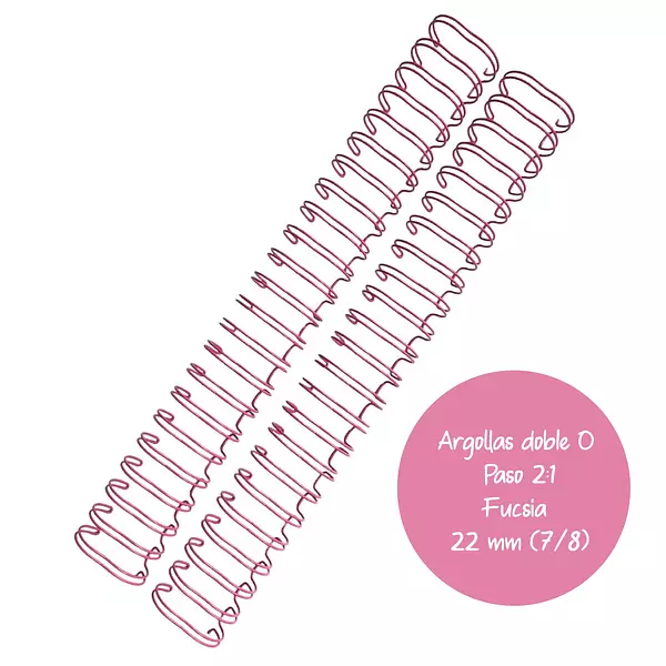 Argollas Para Cinch 7/8 Fucsias * 2 Pz