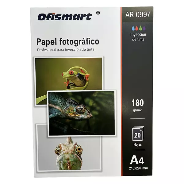 Papel Fotográfico 180 Gramos * 20 Hojas