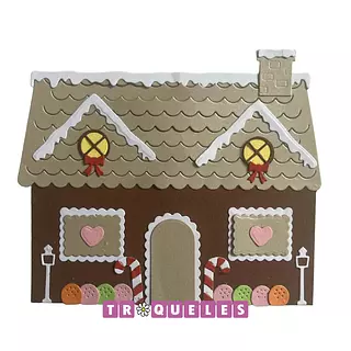 3720 Troquel Casa Navidad