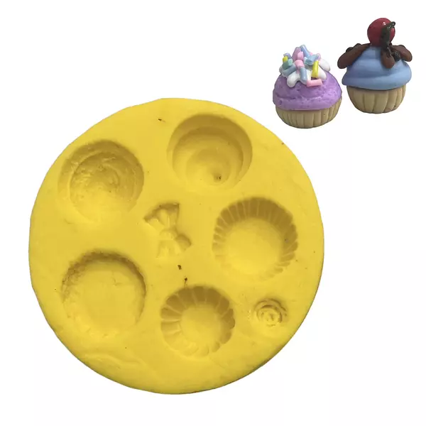 Molde Silicona Cupcakes 3d