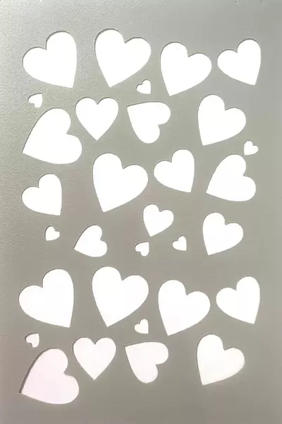 Stencil Corazones