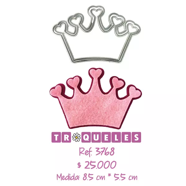 3768 Troquel Corona Doble