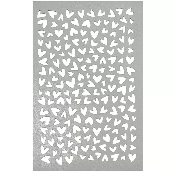 Stencil Mini Corazones Surtidos