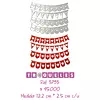 3793 Troquel Banderines Corazones