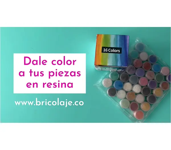 Dale color a la resina con pigmentos o polvos