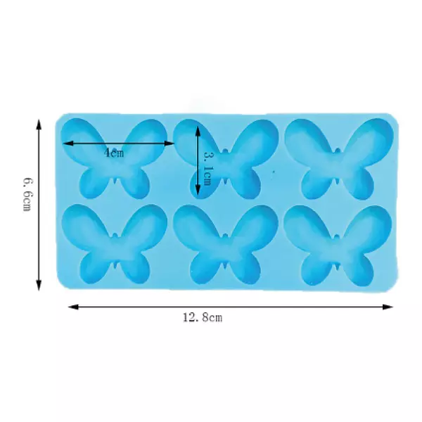Molde Silicona Mariposas Redondas