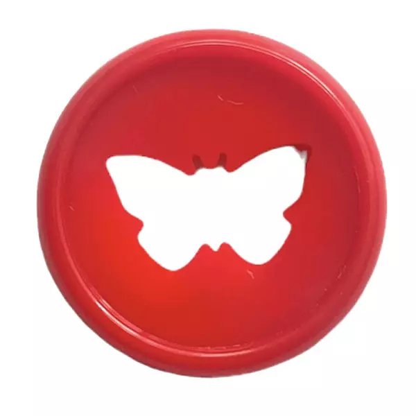 Discos Mariposas Rojo * 7 Pz