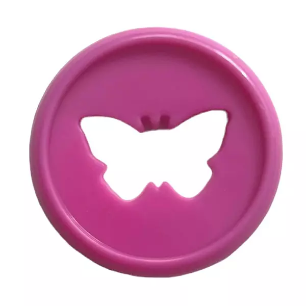 Discos Mariposas Magenta * 7 Pz