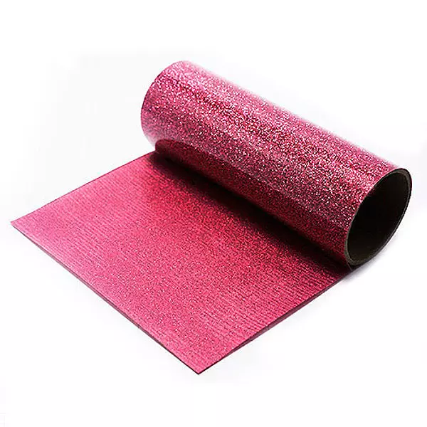 Vinilo Textil Pu Gliter Fucsia (50 Cm * 50 Cm)