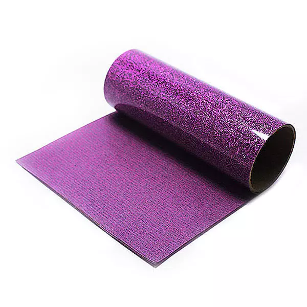 Vinilo Textil Pu Gliter Morado (50 Cm * 50 Cm)