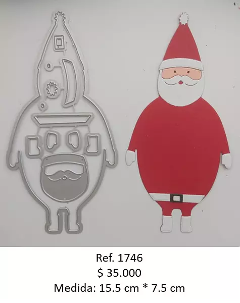 T1746 Troquel Papa Noel