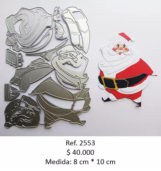 T2553 Troquel Papá Noel Para Armar