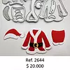 T2644 Troquel Ropa Papá Noel