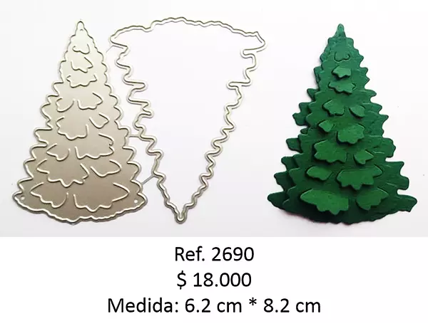 T2690 Troquel Arbol Navideño