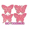 2633 Troqueles Mariposas * 4 Pz