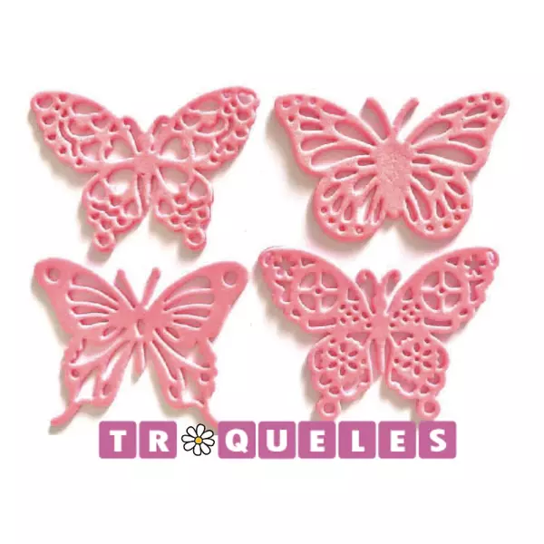 2633 Troqueles Mariposas * 4 Pz