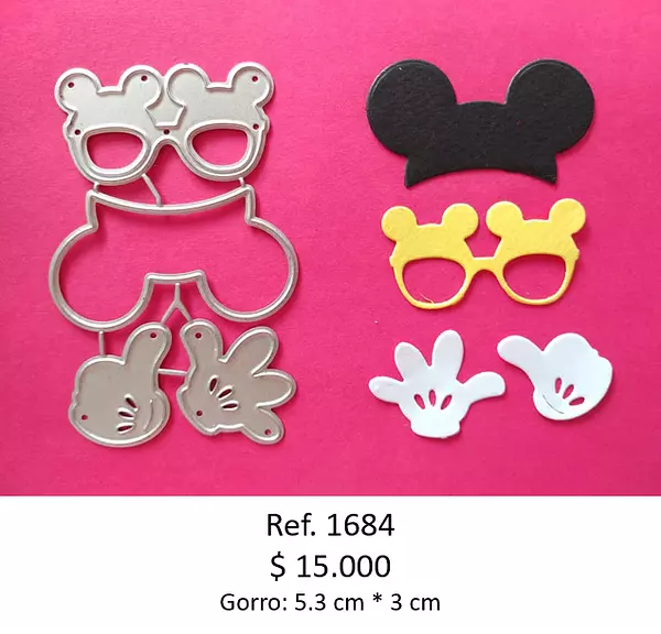 T1684 Troquel Accesorios Mickey