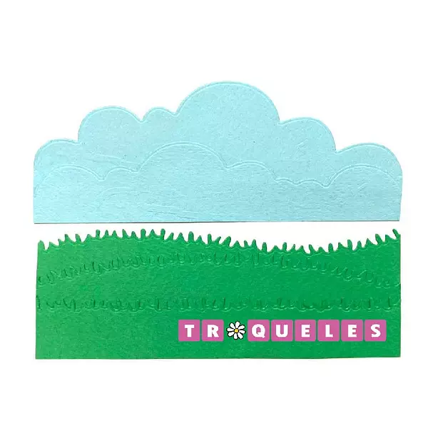 1714 Troquel Pasto Y Nubes * 5 Pz