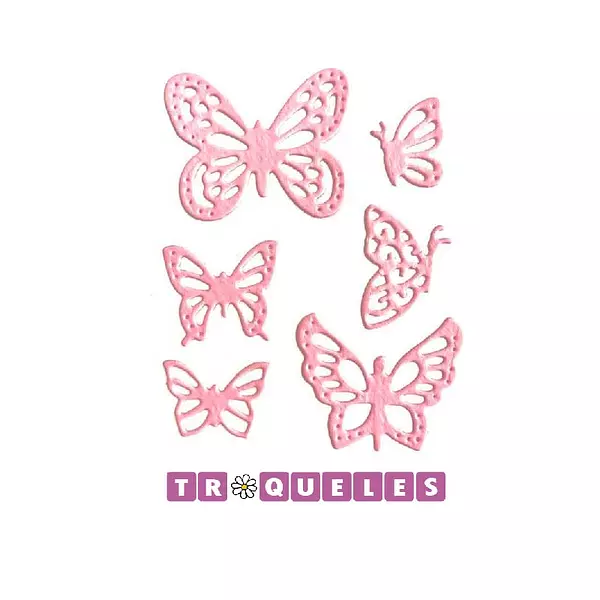 T2111 Troquel Mariposas Miniaturas * 6 Pz