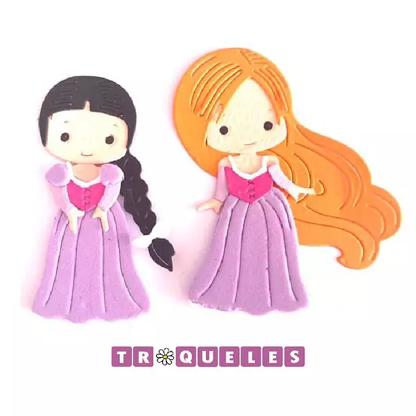 3015 Troquel Princesa Rapunzel