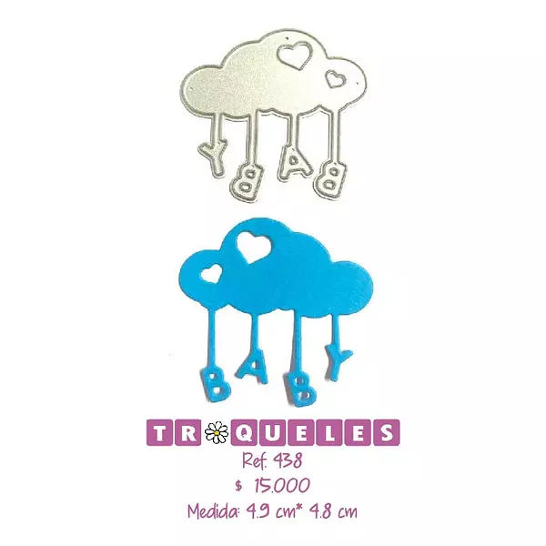 T0438 Troquel Nube Baby