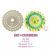 T0584 Troquel Circulos Con Perforaciones * 6 Pz