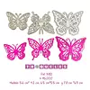 3182 Troquel Mariposas * 3 Pz