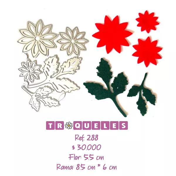 T0288 Troquel Flor Con Ramas