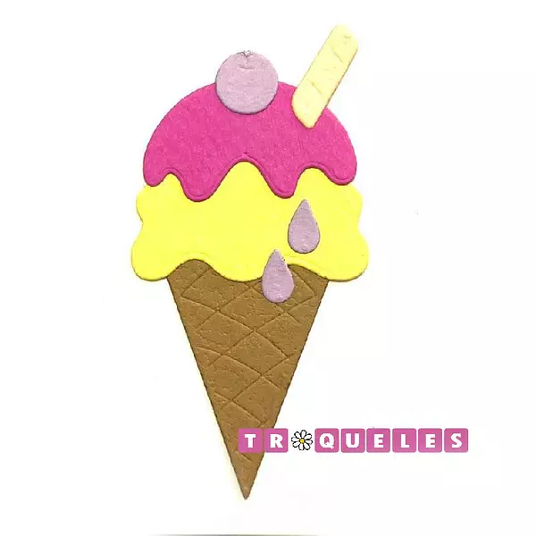 1044 Troquel Helado de Cono