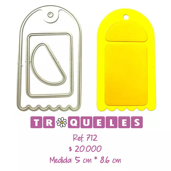 T0712 Troquel Etiqueta