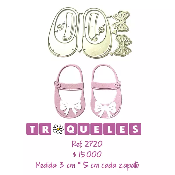 2720 Troquel Zapatos para Bebe