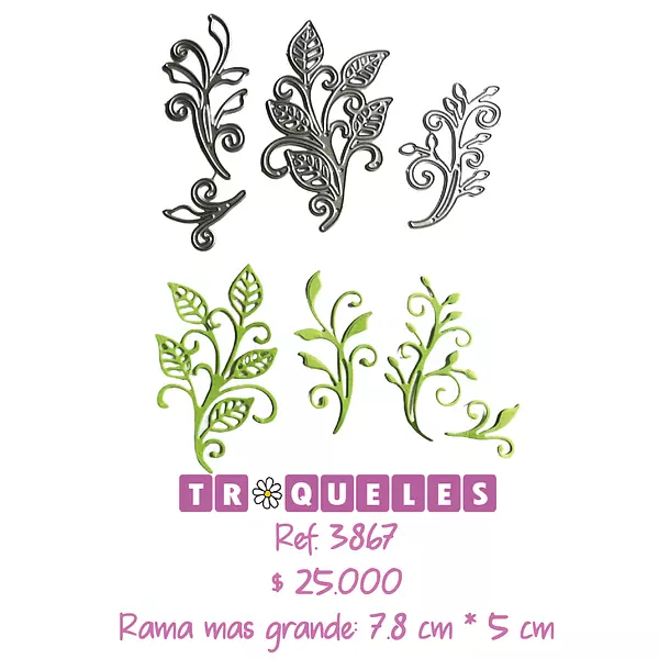 3867 Troquel Ramas